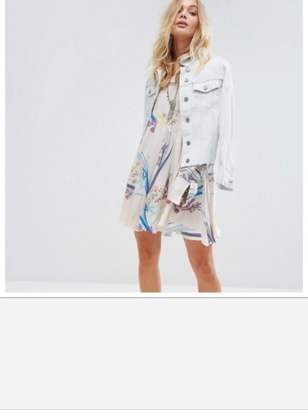 Free People Clear Skies Tunic Dress Sz S - Picture 3 of 8